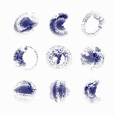 El çizimi elementler. vektör illüstrasyonu.