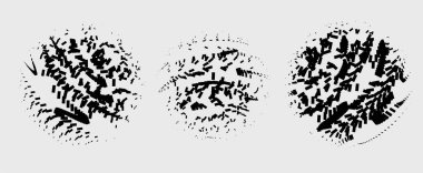 Soyut grunge elementlerinin siyah ve beyaz vektör çizimi