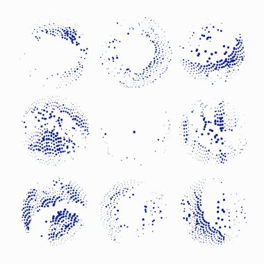 soyut grunge yarım ton nokta deseni