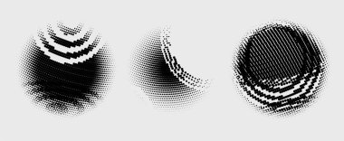 Soyut yarım tonlu noktalar arka plan. vektör illüstrasyonu.