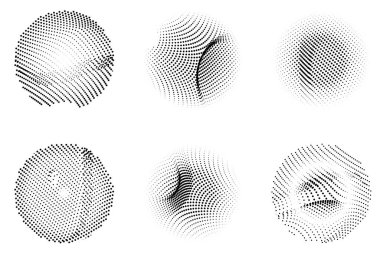 Yarım tonlu noktalar. vektör illüstrasyonu.
