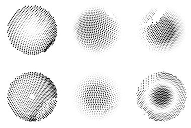 Yarım tonlu noktalar. vektör illüstrasyonu.