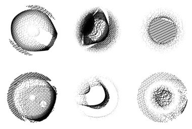 Soyut grunge textures kümesi