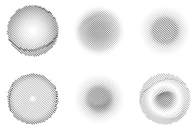 Yarım tonlu noktalar. vektör illüstrasyonu.