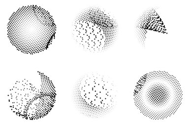 Yarım tonlu noktalar. vektör illüstrasyonu.