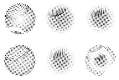 Yarım tonlu noktalar. vektör illüstrasyonu.