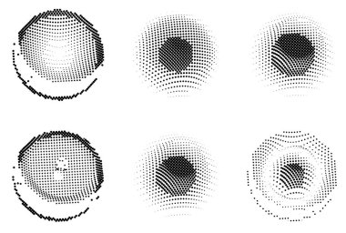 Yarım tonlu noktalar. vektör illüstrasyonu.