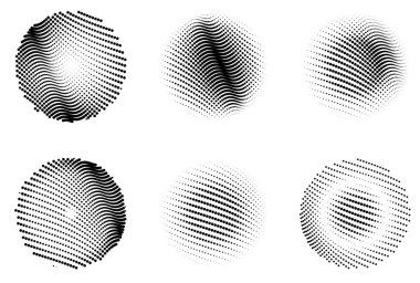 Soyut elementler kümesi. Vektör illüstrasyonu.