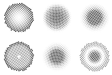 Yarım tonlu noktalar. vektör illüstrasyonu.