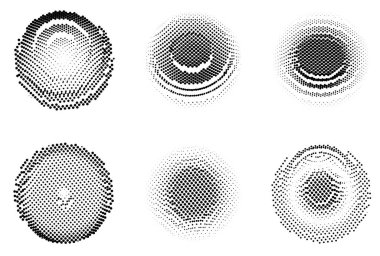 Yarım tonlu noktalar. vektör illüstrasyonu.