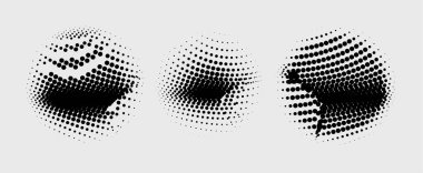 Yarım tonlu noktalar. Soyut arkaplan. vektör illüstrasyonu.