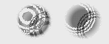 Yarım tonlu noktalar. vektör illüstrasyonu.