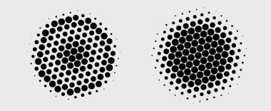 Yarım tonlu noktalar. vektör illüstrasyonu.