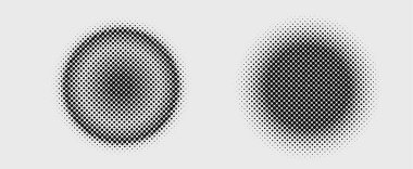 Yarım tonlu noktalar. vektör illüstrasyonu.