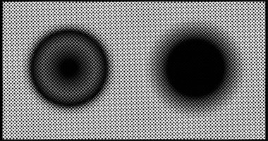 Siyah ve beyaz daireli soyut arkaplan