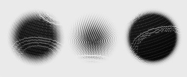 Yarım tonlu noktalar. vektör illüstrasyonu.