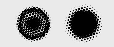 Yarım tonlu noktalar. vektör illüstrasyonu.