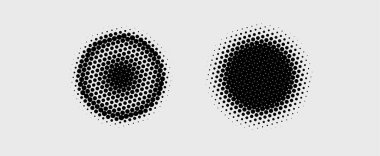 Yarım tonlu noktalar. vektör illüstrasyonu.