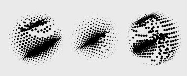 Yarım tonlu noktalar. vektör illüstrasyonu.
