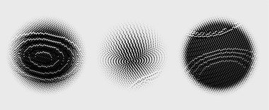 Yarım tonlu noktalar. vektör illüstrasyonu.