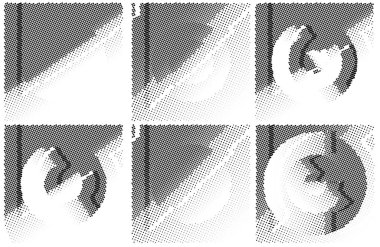 Yarım tonlu noktalar. vektör illüstrasyonu.