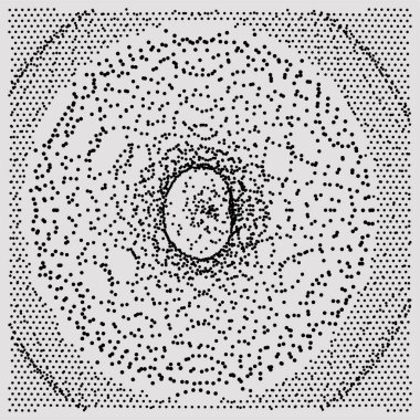 Çemberli soyut bir arka plan. vektör illüstrasyonu.