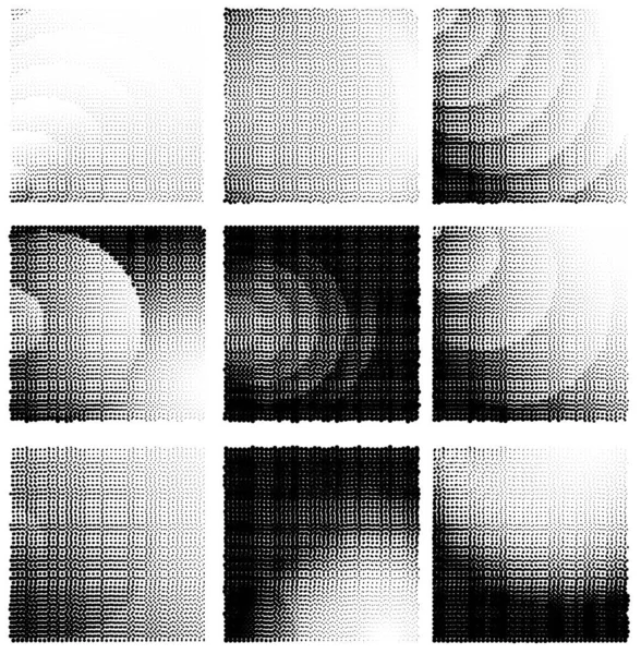 Texture Demi Teinte Points Noirs Sur Fond Blanc — Image vectorielle