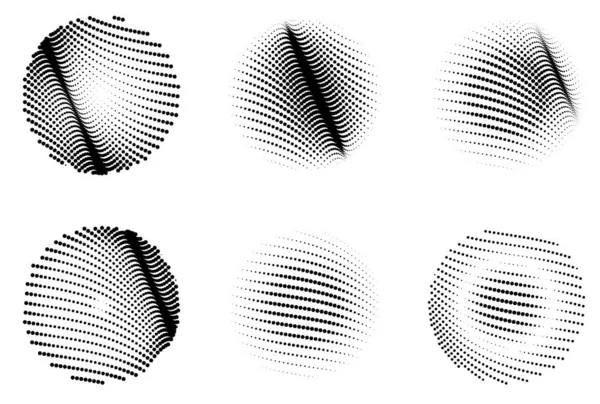 Abstract Halftone Dots Pattern Vector Illustration — Stock Vector