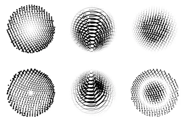 Soyut daireler kümesi, vektör illüstrasyonu