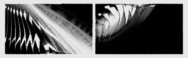 黒と白の線で抽象的な背景ベクトル図 — ストックベクタ