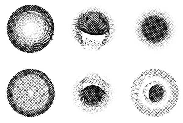 Yarım tonlu noktalar. vektör illüstrasyonu