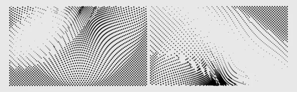 Halftone Lines Background Vector Illustration Eps — ストックベクタ
