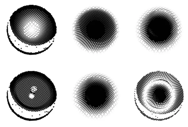 Yarım ton noktalar kümesi, vektör illüstrasyonu