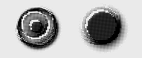 Yarım tonlu noktalar. Geometrik elementlerle soyut arkaplan. vektör illüstrasyonu.