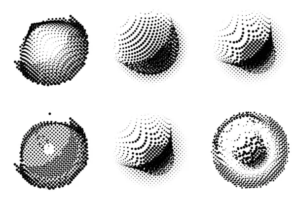 Points Demi Ton Réglés Illustration Vectorielle — Image vectorielle