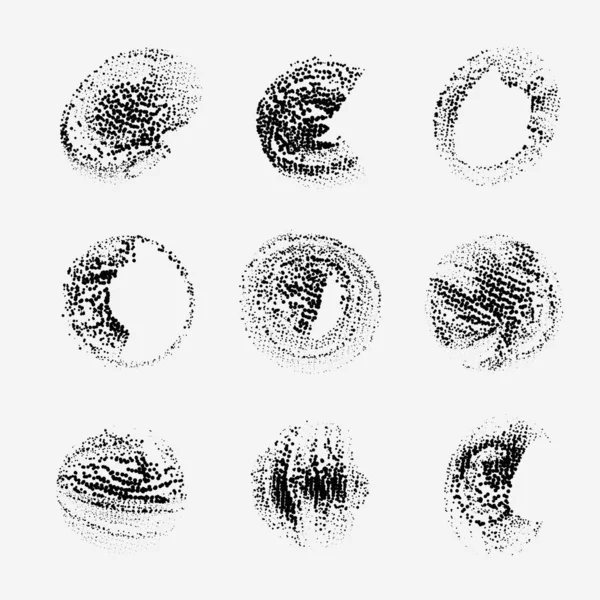 grunge fırça darbeleri, vektör çizim seti