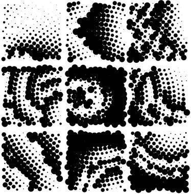 Noktalı yarım ton grunge arkaplanı