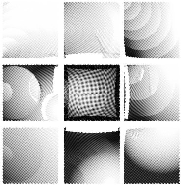 Yarım ton noktalı soyut arkaplan