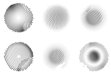 Yarım tonlu noktalar. vektör illüstrasyonu.