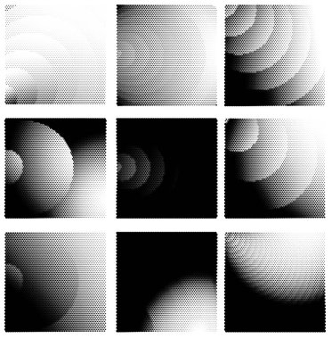 Yarım tonlu noktalar. vektör illüstrasyonu.