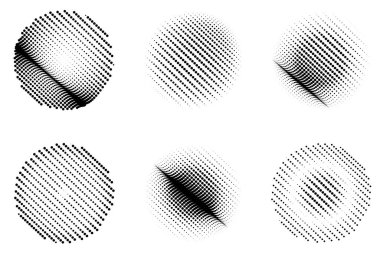 Yarım tonlu noktalar. vektör illüstrasyonu.