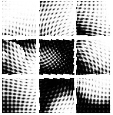 Noktaların yarım ton dokusu. vektör illüstrasyonu.