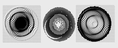 Yarım tonlu noktalı soyut bir arkaplan. vektör illüstrasyonu