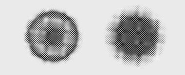 Yarım tonlu noktalar. vektör illüstrasyonu.