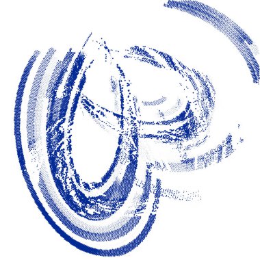 grunge sıkıntılı bir el fırça darbesinin çizimi