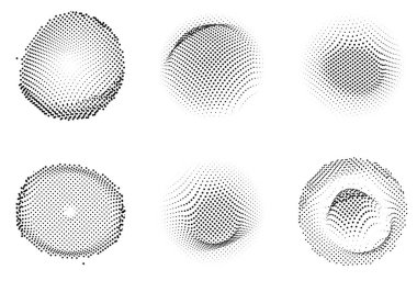 Yarım tonlu noktalar. vektör illüstrasyonu.