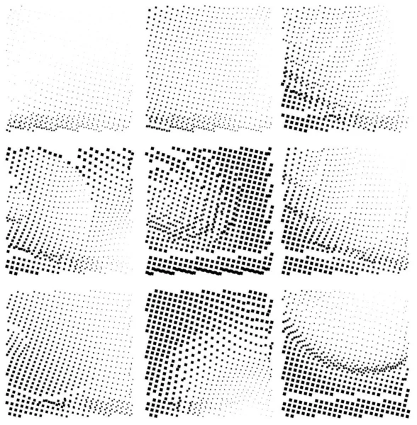 Fond Abstrait Avec Texture Grunge Effet Demi Teinte Illustration Vectorielle — Image vectorielle