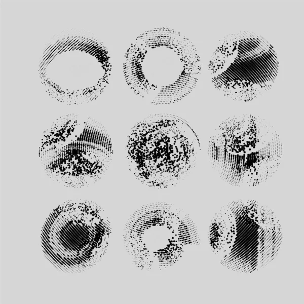 grunge fırça darbeleri, vektör çizim seti