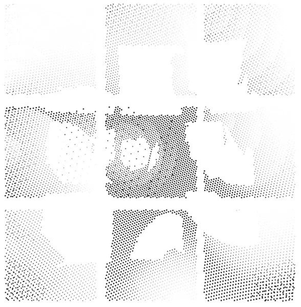 Abstracte Halftoon Achtergrond Met Grunge Textuur — Stockvector
