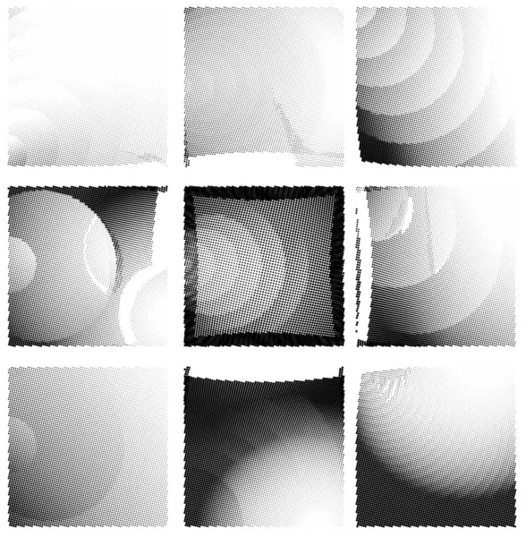 Yarım ton noktalı soyut arkaplan